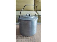 Aluminum pot from the socialist era for connoisseurs