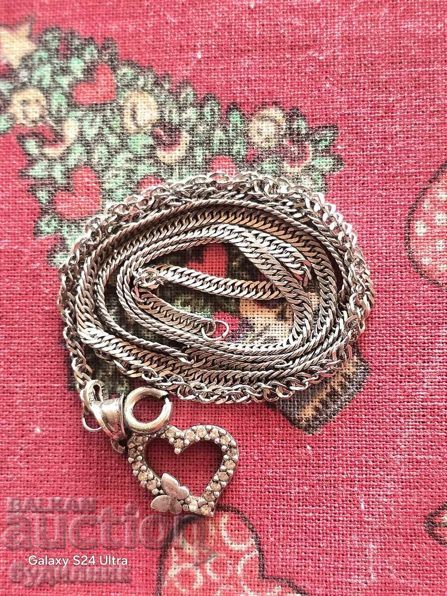 Сребърен Масивен синджир с висулка. 50см. Пускам над 100 Аук с цена 25.99 лв. | € 13.29 Сребърен Масивен синджир с висулка. 50см. Пускам над 100 Аук с цена 25.99 лв. | € 13.29