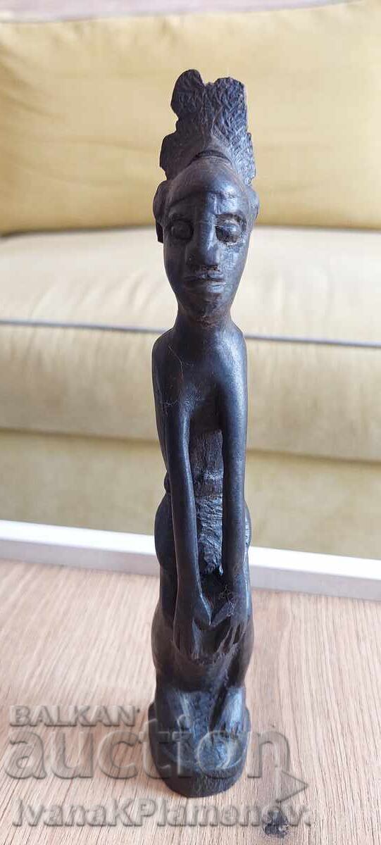 Sculptură în lemn masiv pentru cunoscători, înălțime 24cm - 5