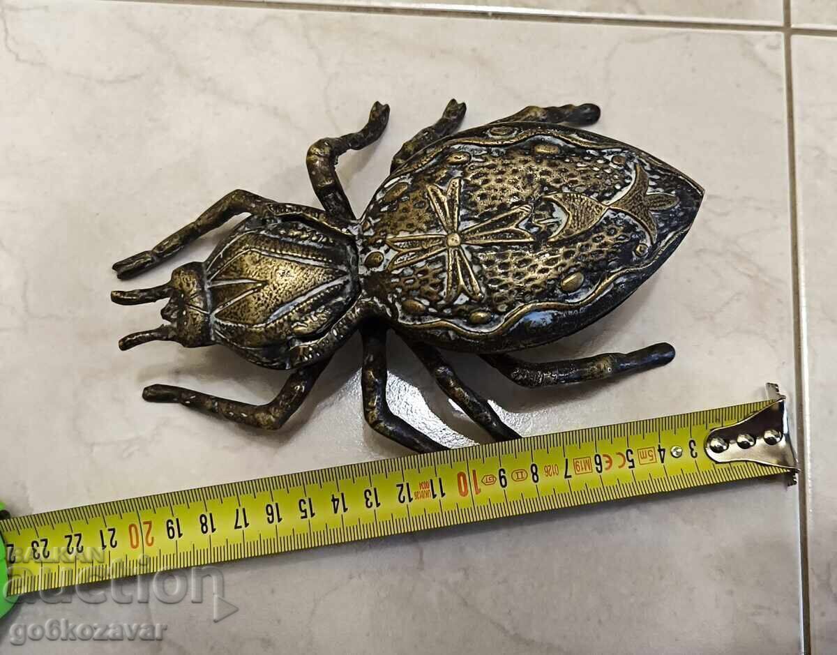 Μεταλλικός σκαραβαίος, αράχνη, έντομο, σταχτοδοχείο, διακόσμηση ! - 5