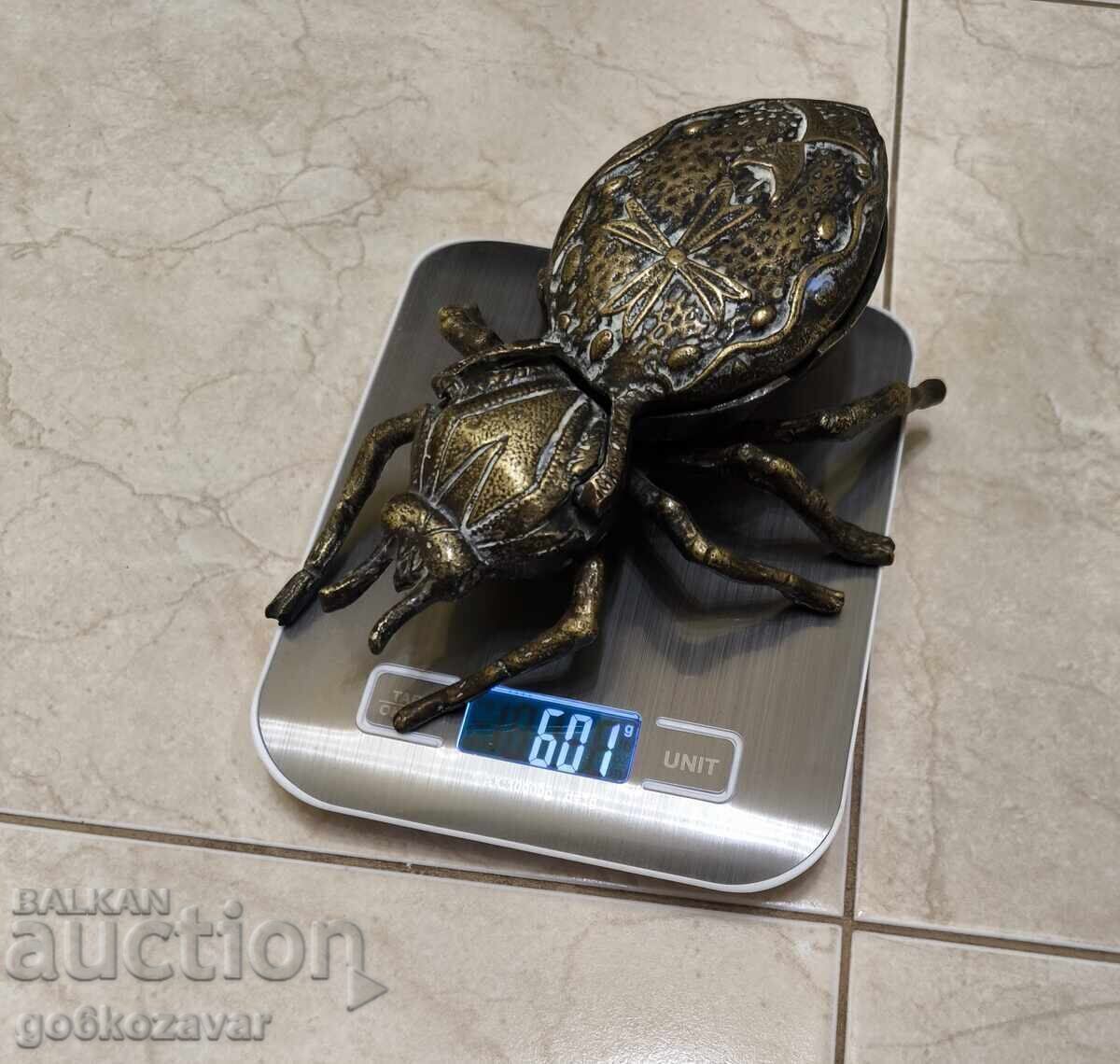 Μεταλλικός σκαραβαίος, αράχνη, έντομο, σταχτοδοχείο, διακόσμηση ! - 6