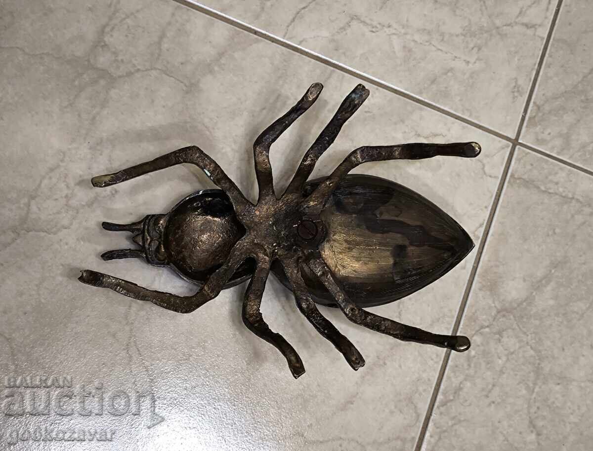 Μεταλλικός σκαραβαίος, αράχνη, έντομο, σταχτοδοχείο, διακόσμηση ! - 7