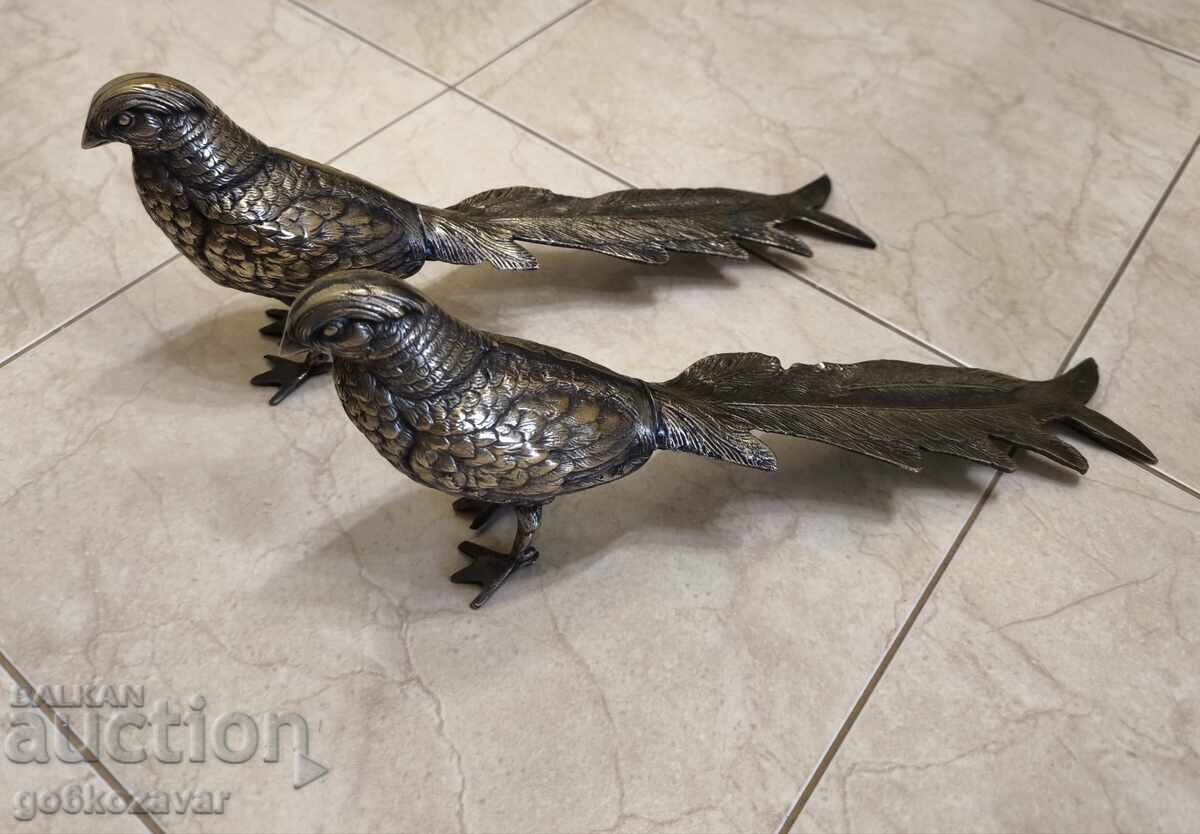 Αντίκα ζεύγος ορειχάλκινων φασιανών από τα μέσα του αιώνα, αρτ ντεκό! με τιμή 71.90 BGN | € 36.76 Αντίκα ζεύγος ορειχάλκινων φασιανών από τα μέσα του αιώνα, αρτ ντεκό! με τιμή 71.90 BGN | € 36.76