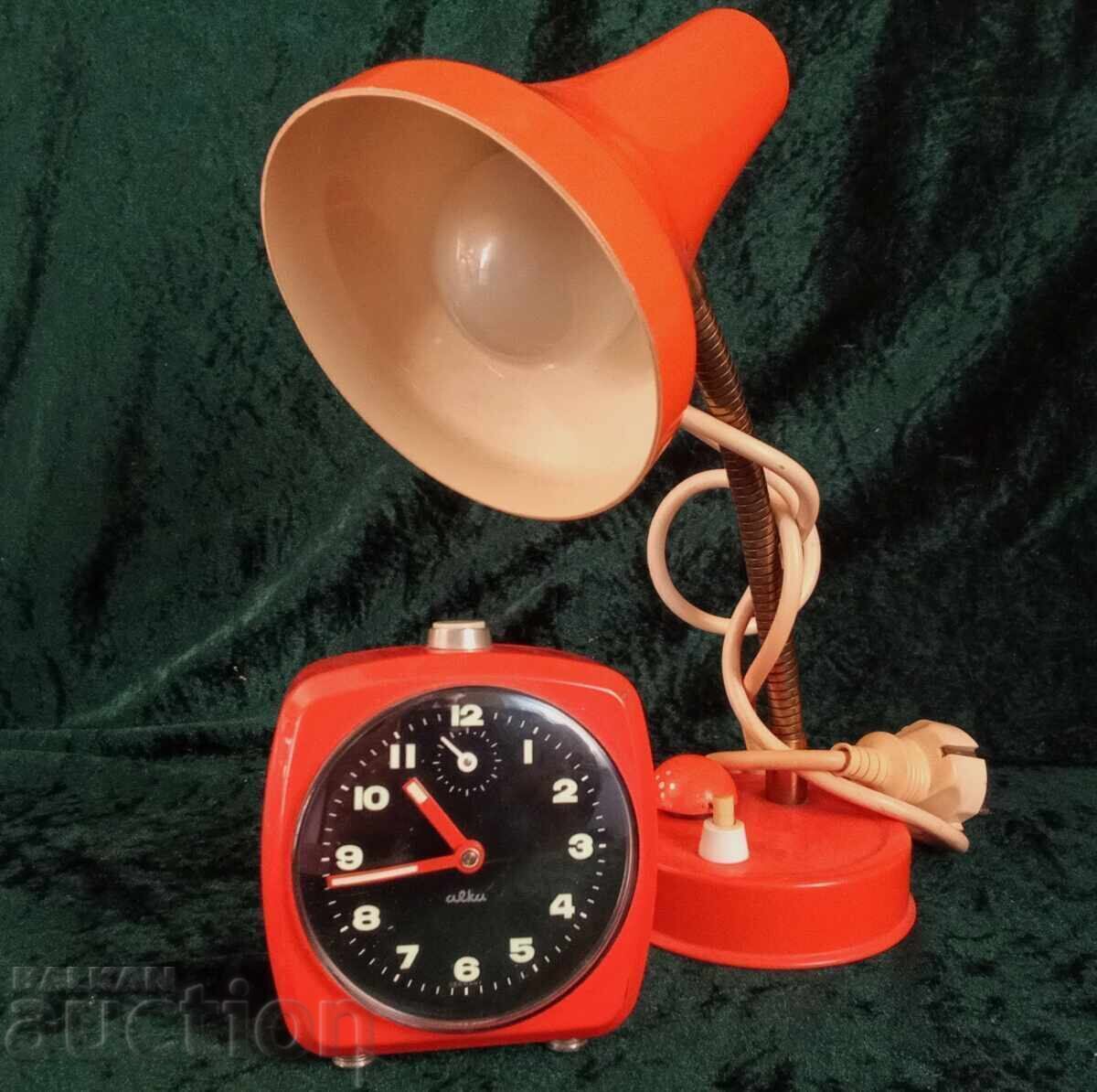 Vintage lamp and alarm clock from the 70s - 6