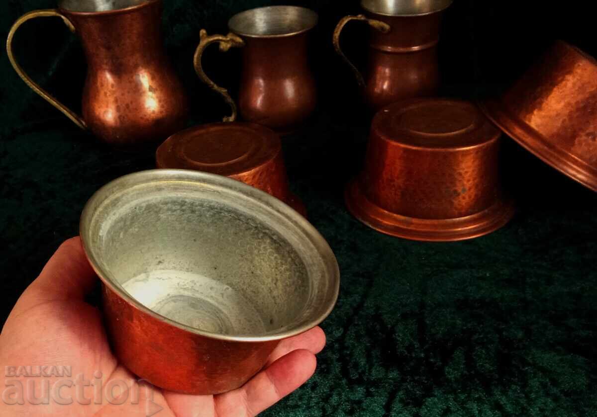 Δημοπρασία Χάλκινα φλιτζάνια και μπολ ψησίματος