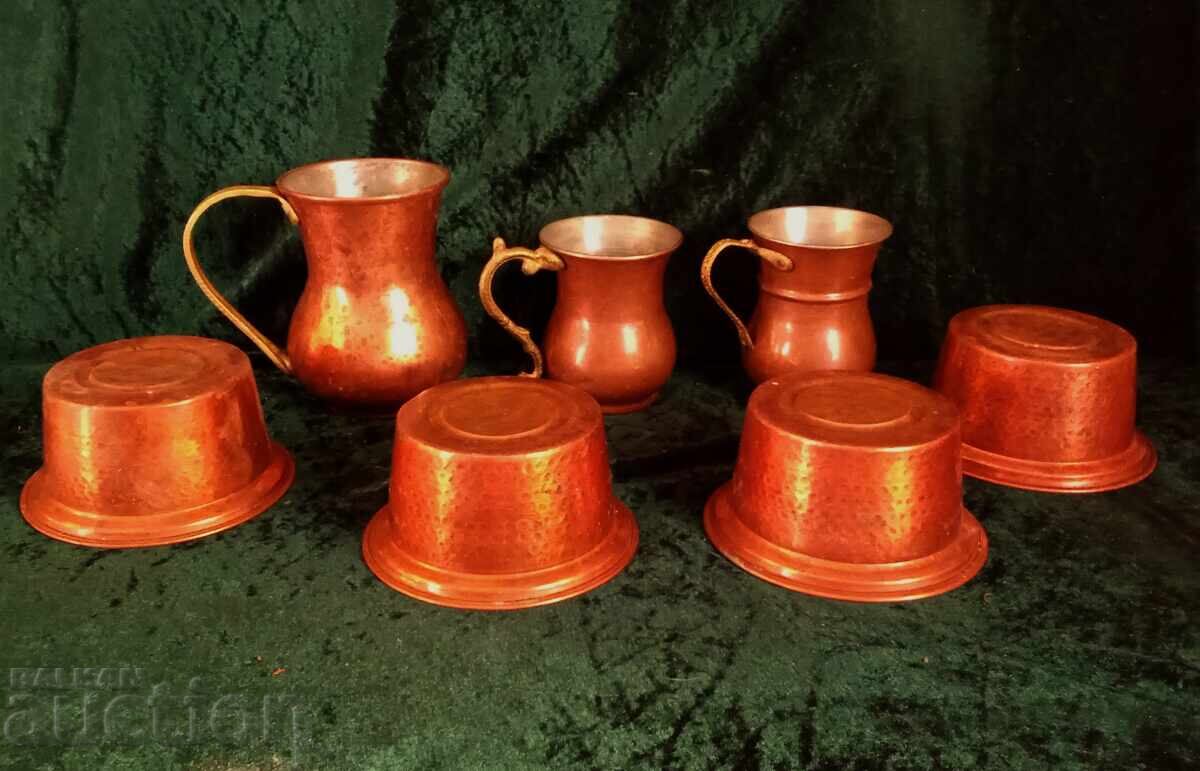 Παράδοση Χάλκινα φλιτζάνια και μπολ ψησίματος