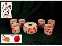 Set ceramică japoneză pentru fondue sau sake