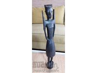 Sculptură în lemn masiv pentru cunoscători, înălțime 37cm