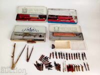 Lot of writing waxes and other items