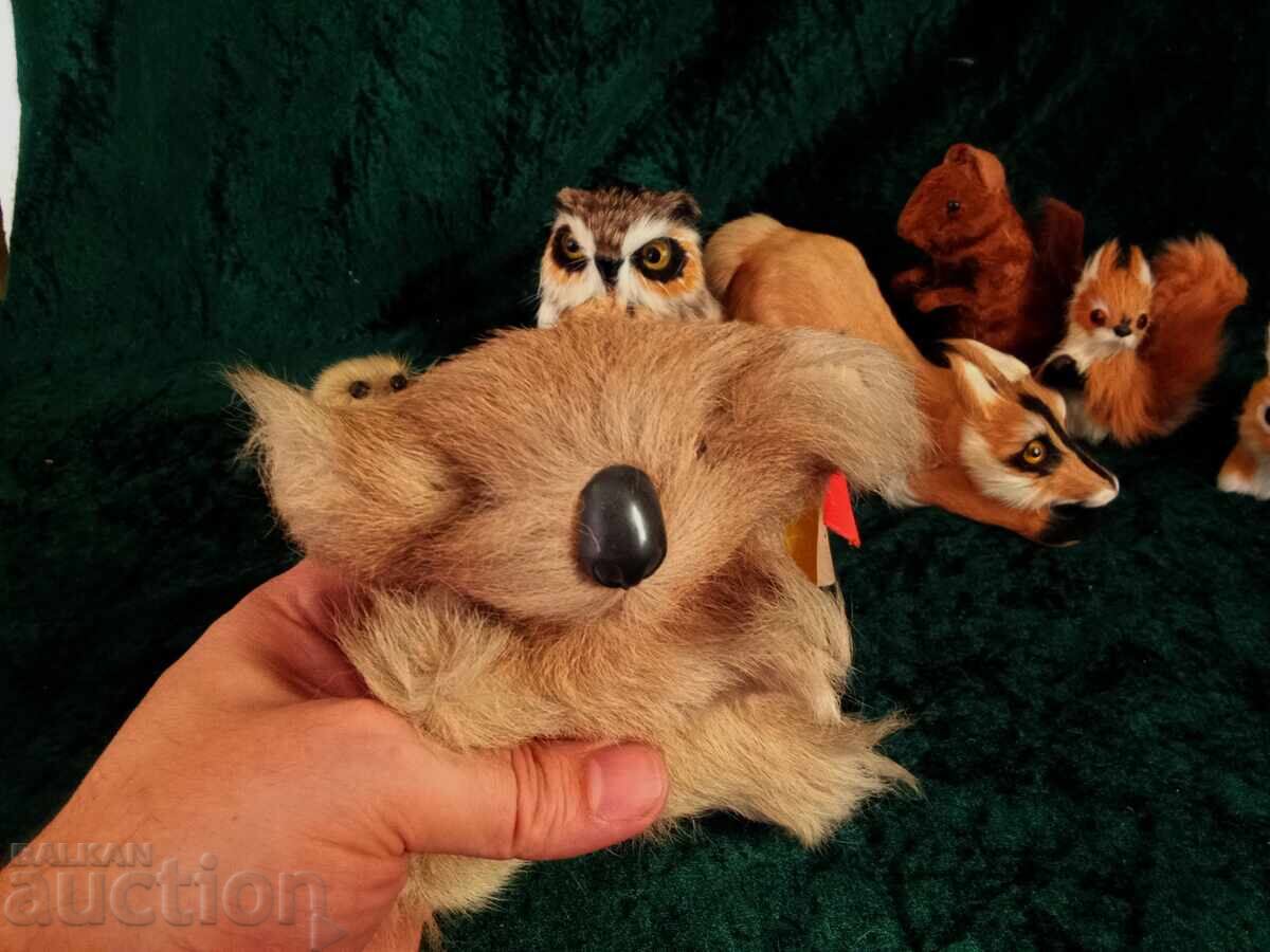 Плюшени играчки - Занаяти с кожа,лисица,тюлен,бухал,катерица - 5