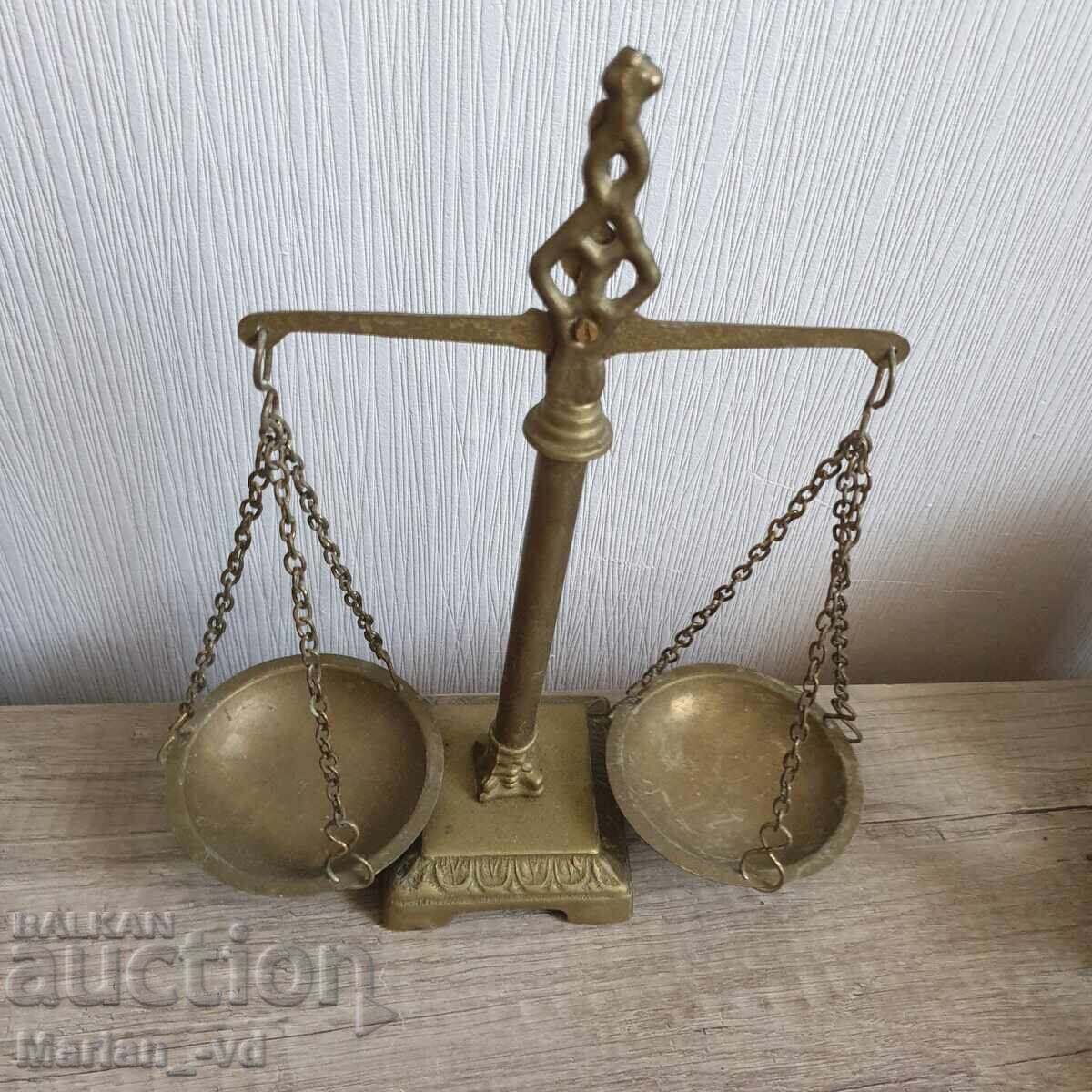 Vintage bronze scale - 5