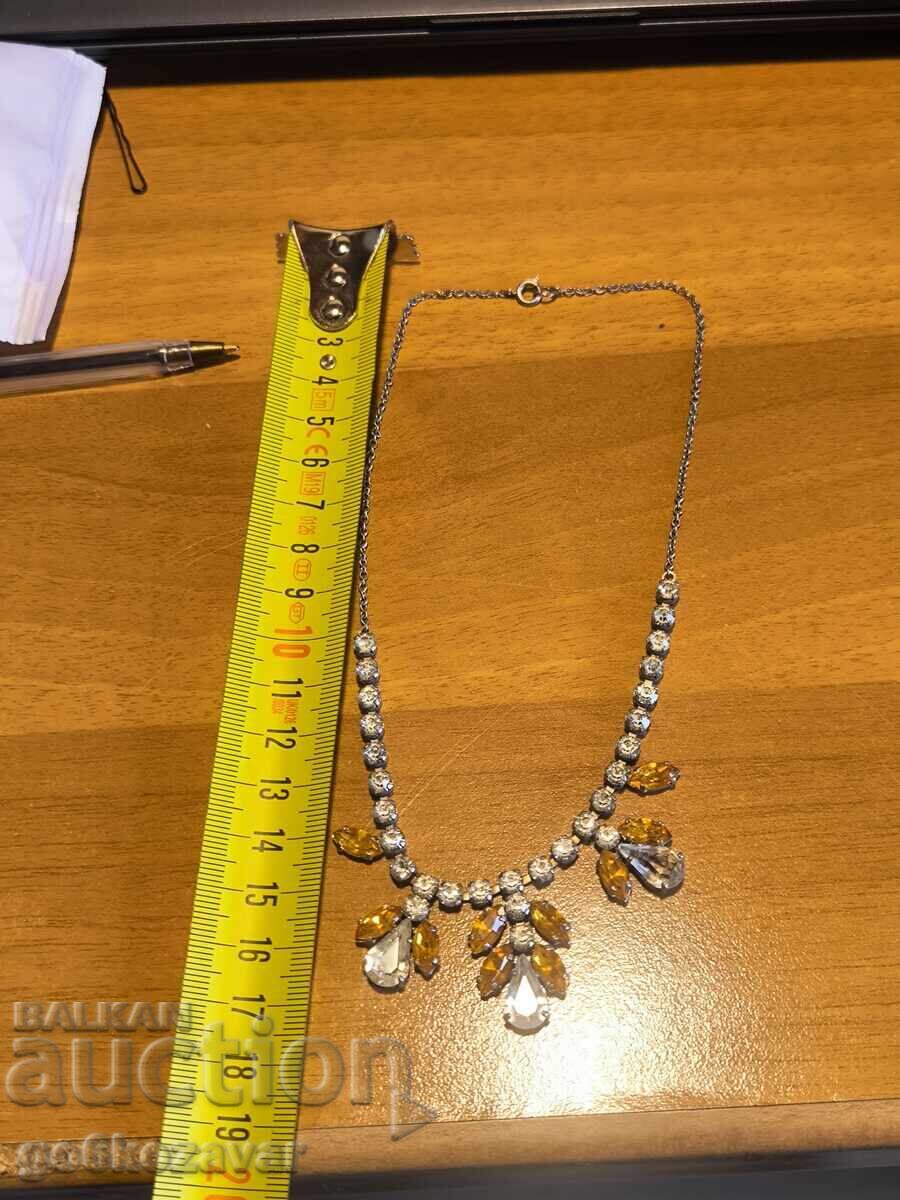 Colier vintage cu cristale din anii '60 - 5 Colier vintage cu cristale din anii '60 - 5