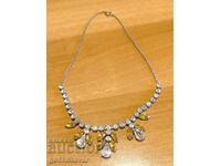 Vintage Necklace with Crystals from the 1960s