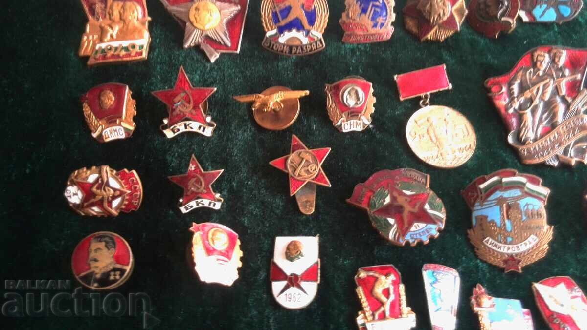 Old badges on screw and etc - 5 Old badges on screw and etc - 5