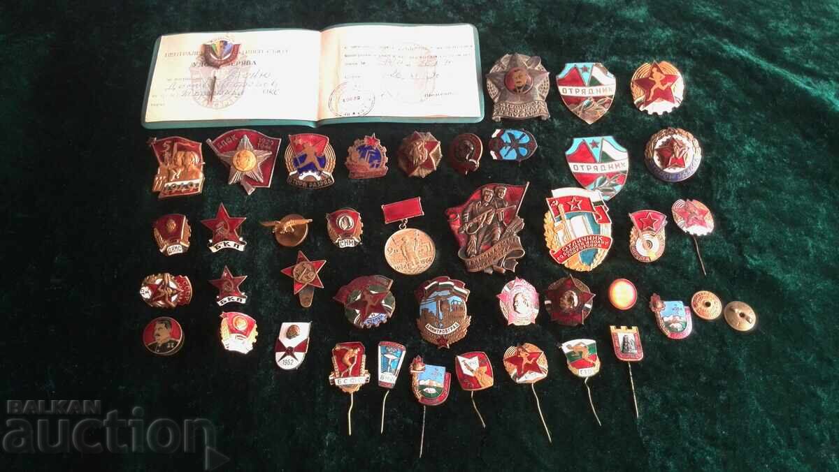 Old badges on screw and etc - 6 Old badges on screw and etc - 6