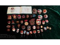 Old badges on screw and etc