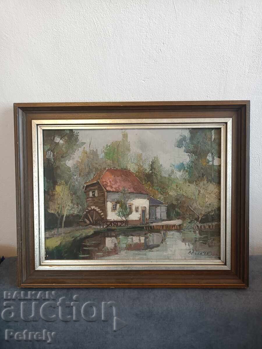 Pictură veche în ulei