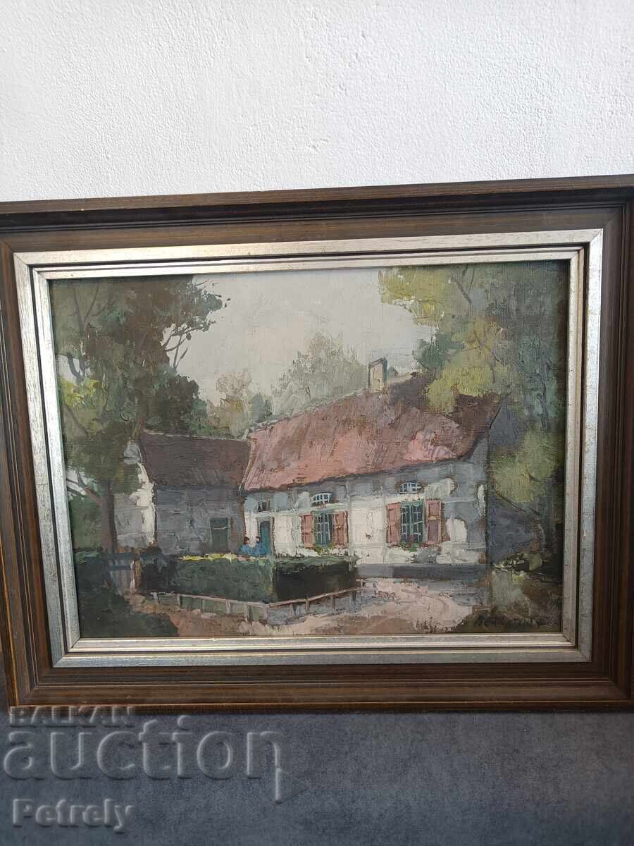 Old oil painting with price 150.00 BGN | € 76.69 Old oil painting with price 150.00 BGN | € 76.69