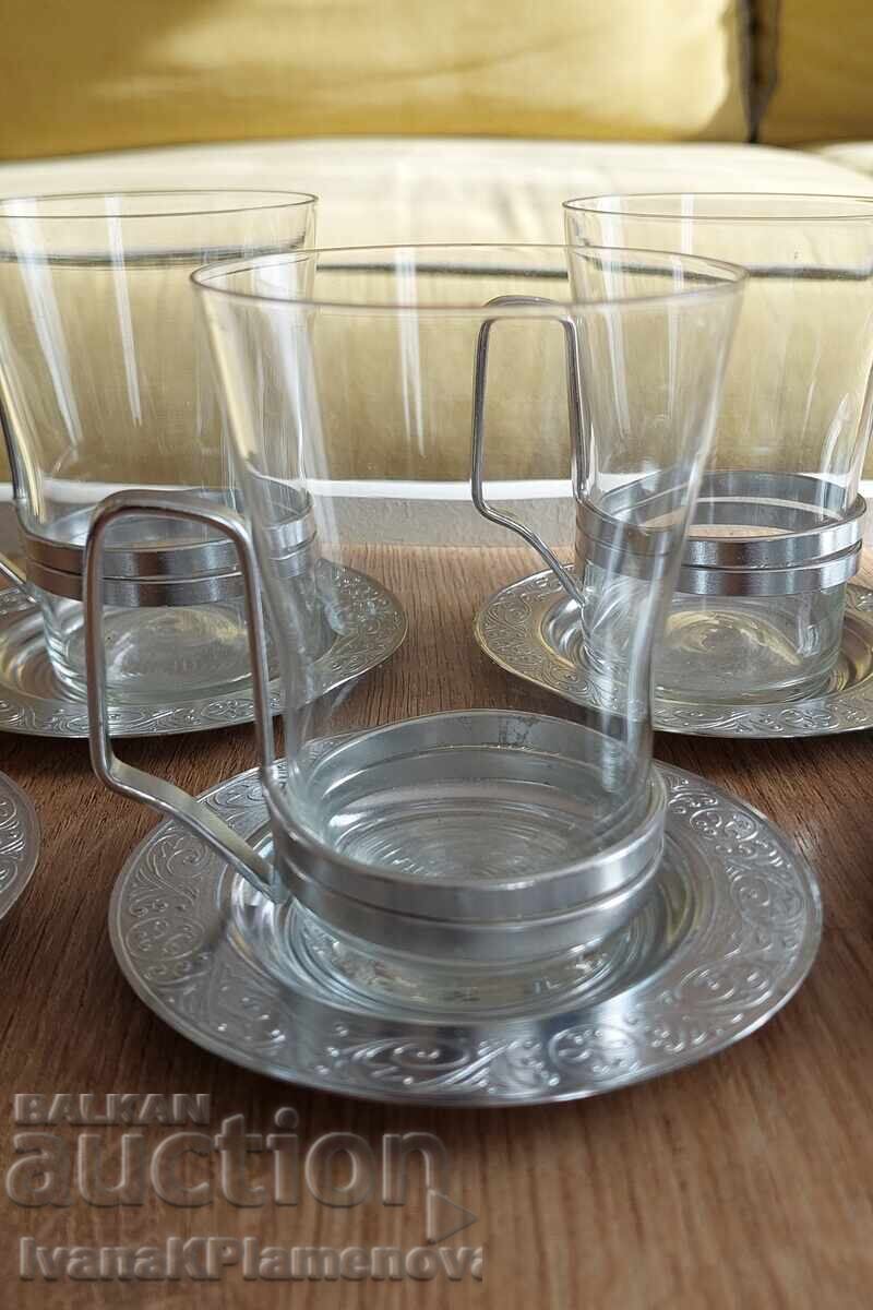 Service of 6 cups with saucers and coasters for connoisseurs with price € 15.34 | 30.00 BGN