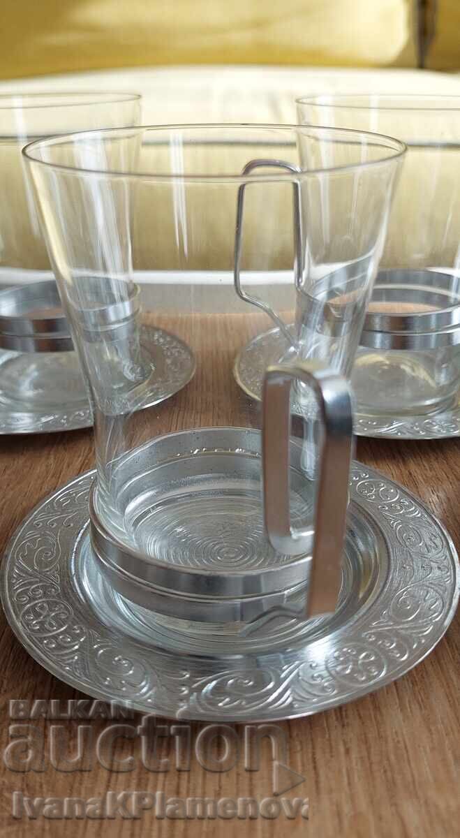 Service of 6 cups with saucers and coasters for connoisseurs - 5