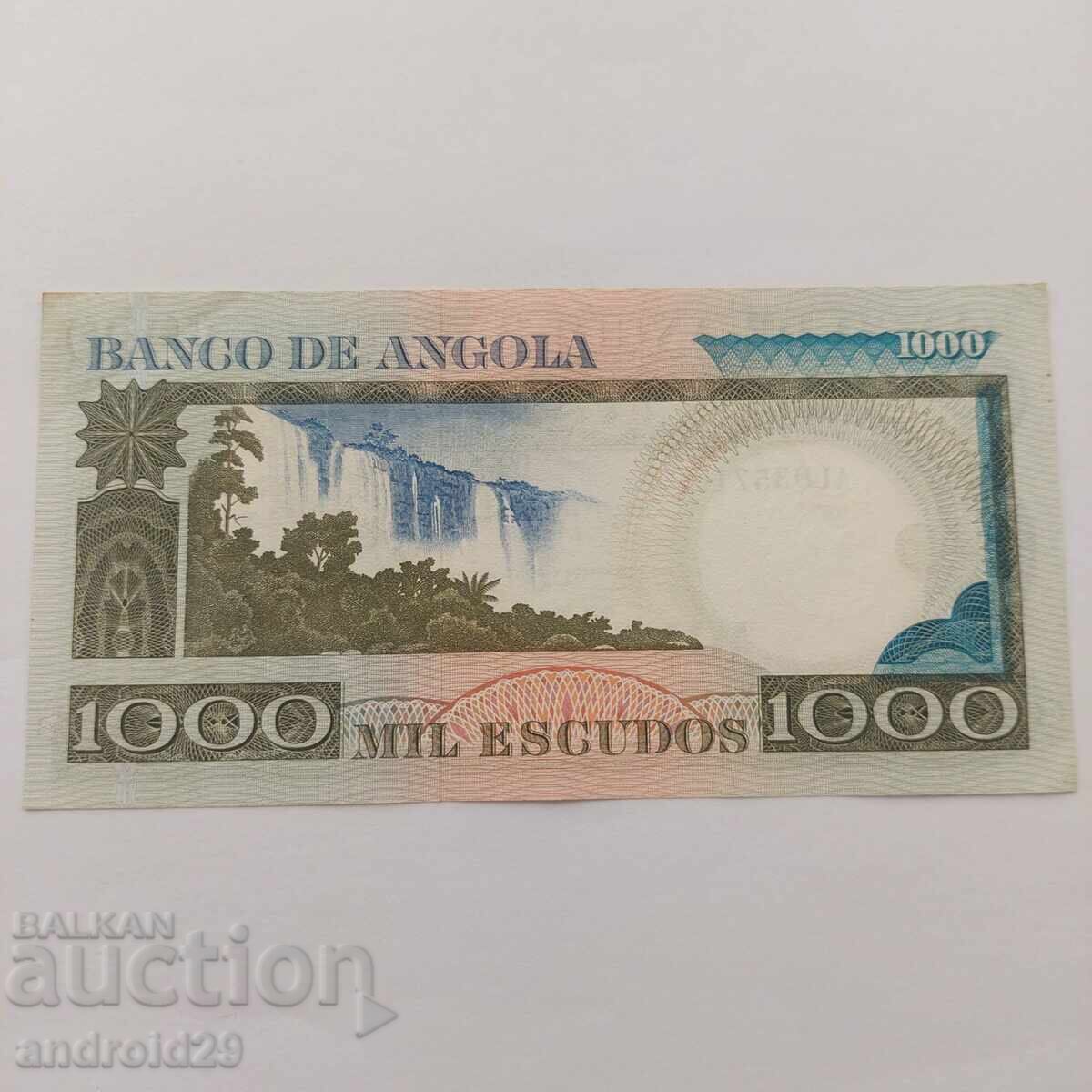 1000 Escudos 1973 Angola "Luís de Camões" /AU/ with price 20.00 BGN | € 10.23