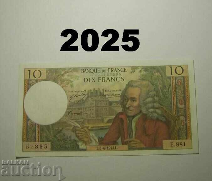 Γαλλία 10 φράγκα 1973