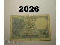 Σκισμένο Γαλλικό 10 φράγκα 1917