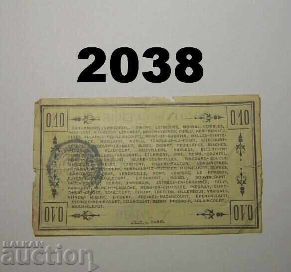 Bon de război 10 centime Peronne cu preț 3.00 BGN | € 1.53