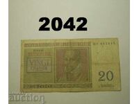 Βέλγιο 20 φράγκα 1956