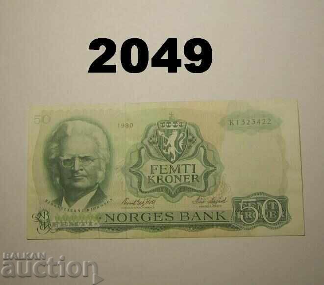 Norvegia 50 coroane 1980 Norvegia 50 coroane 1980