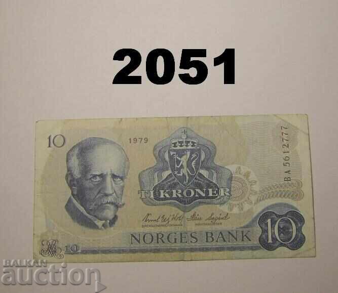 Norway 10 Kroner 1979 Norway 10 Kroner 1979