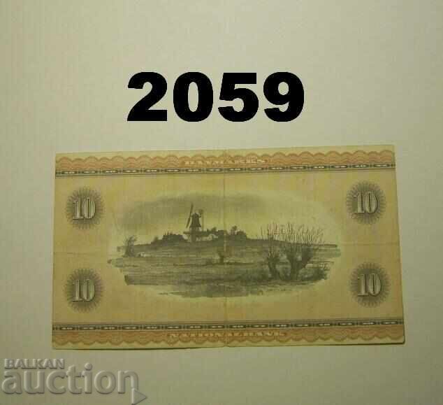 Danemarca 10 coroane 1965 cu preț 10.00 BGN | € 5.11