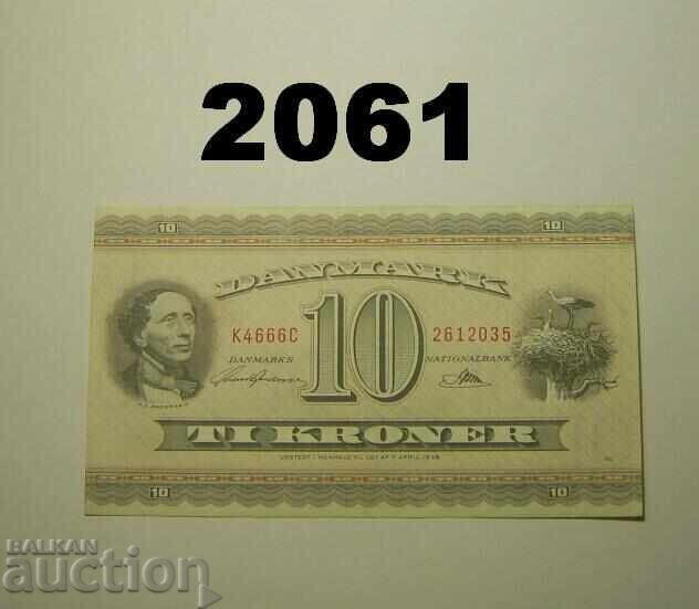 Denmark 10 Kroner 1966 Denmark 10 Kroner 1966