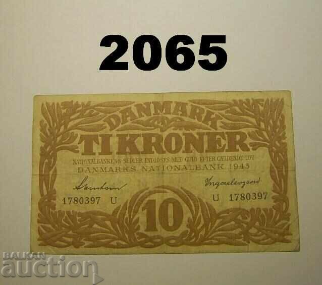 Дания 10 крони 1943 Дания 10 крони 1943