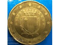 20 euro cents 2008 Malta brass