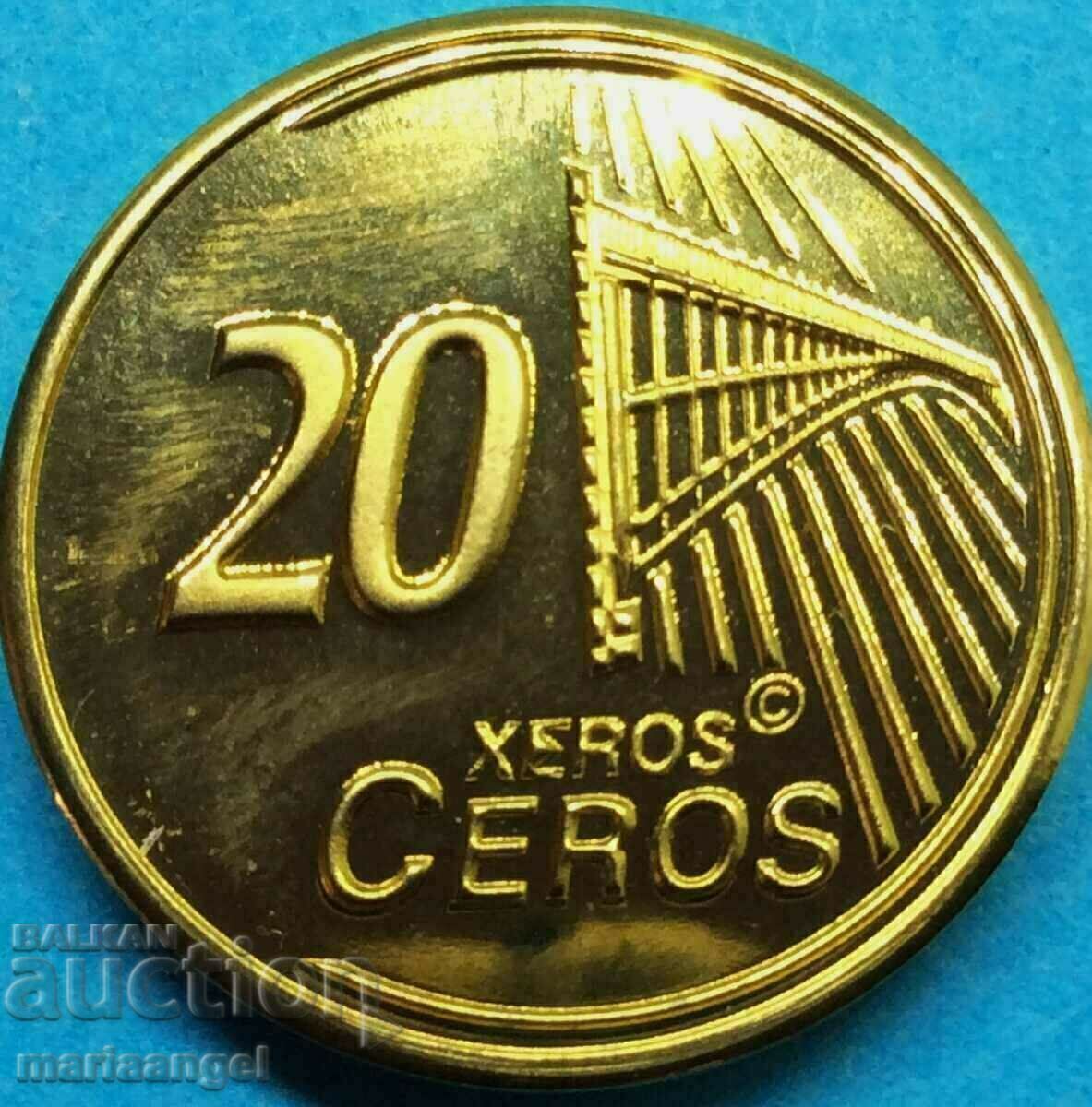 20 λεπτά του ευρώ 2014 Δείγμα Essei Latvia UNC PROOF 5000 τμχ με τιμή 4.00 BGN | € 2.05