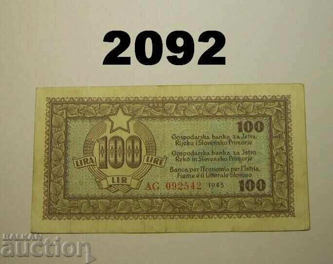 Югославия 100 лири 1945 Триест Югославия 100 лири 1945 Триест