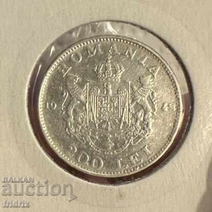 Romania 200 lei 1942 silver