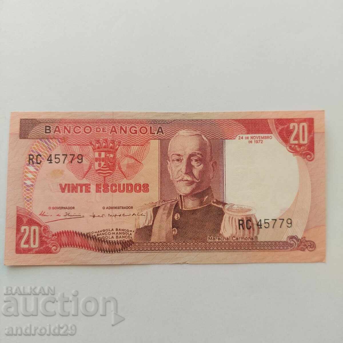 20 Εσκούδος 1972 Αγκόλα „Marechal Carmona“- AU