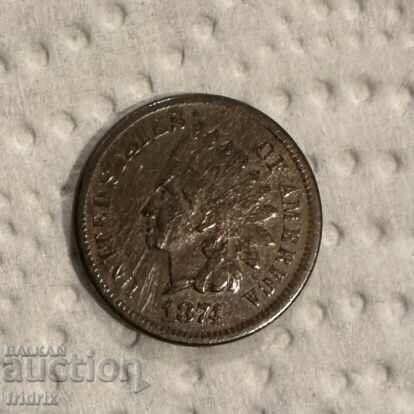 Доставка на САЩ 1 цент  / USA 1 cent 1874