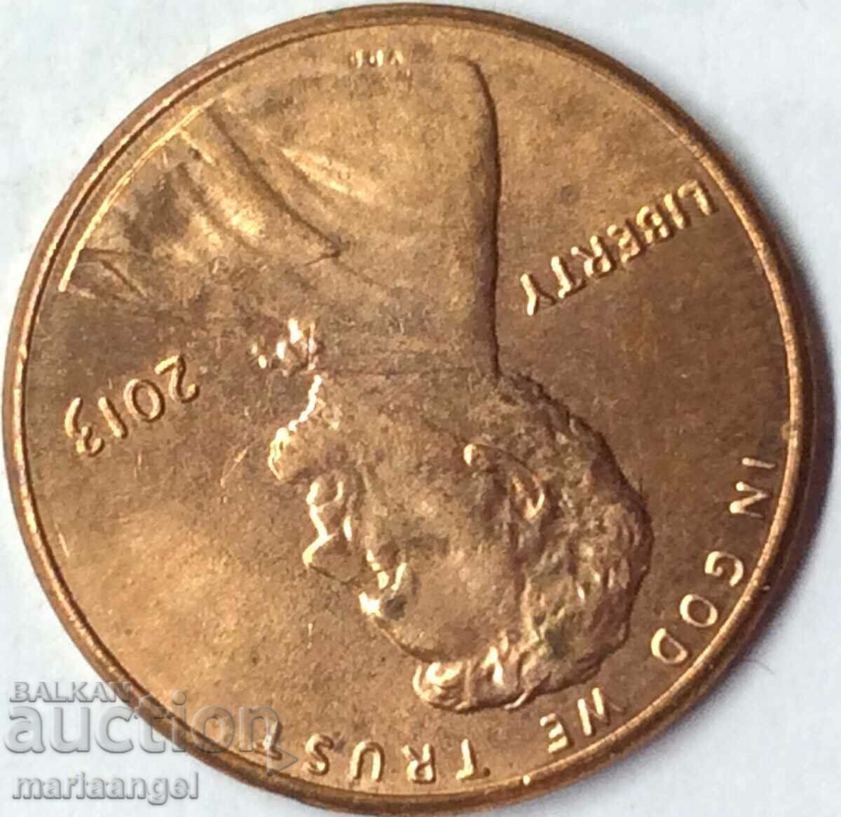 1 σεντ 2013 Πρόεδρος των ΗΠΑ Λίνκολν - 5