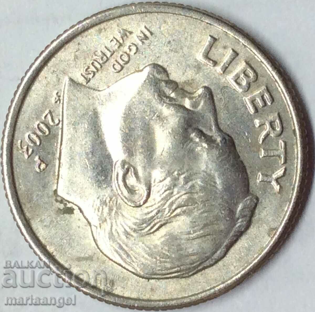 Auction 1 dime 2003 USA 10 cents Auction 1 dime 2003 USA 10 cents