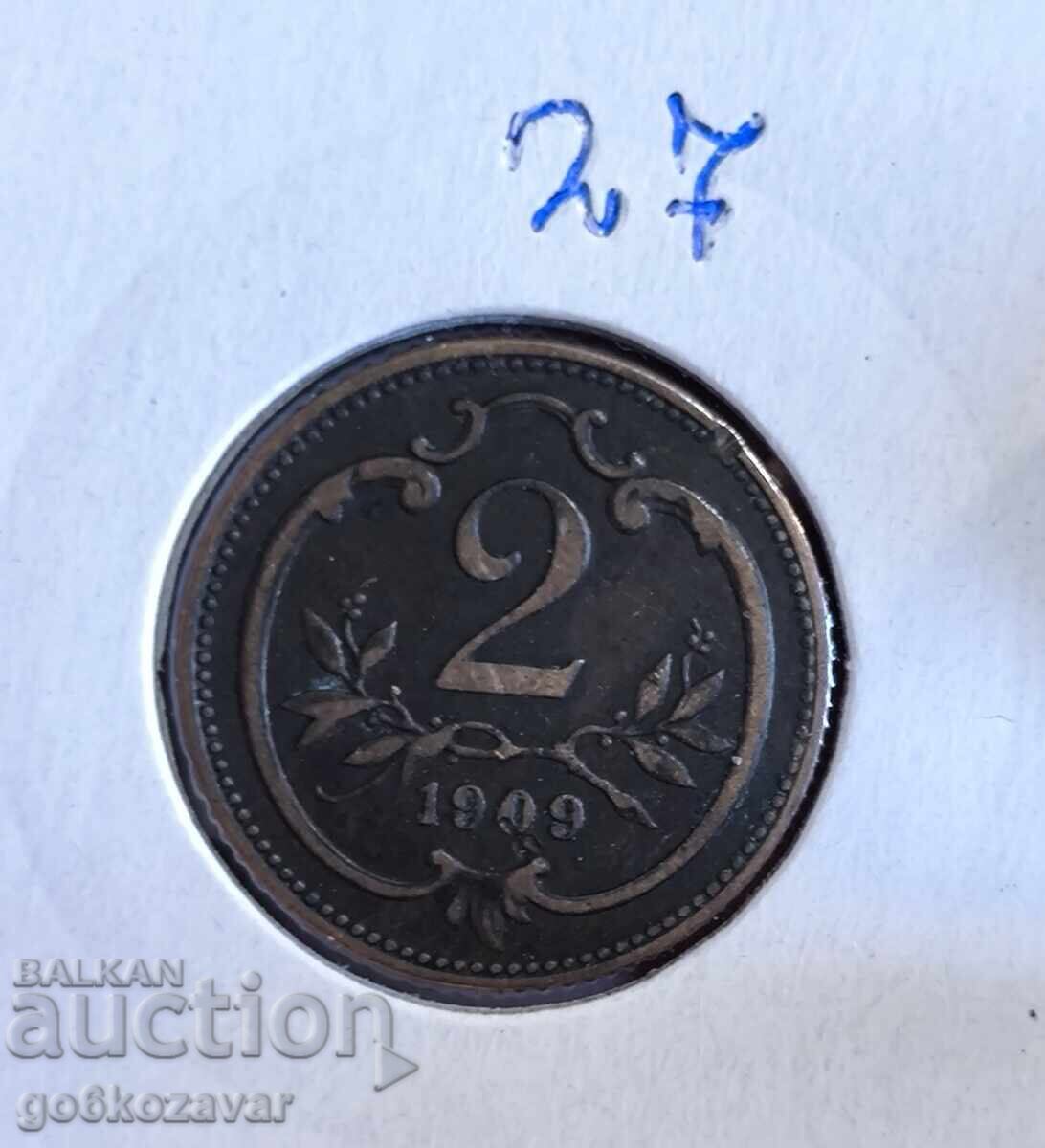 Austria 2 khelera 1909g