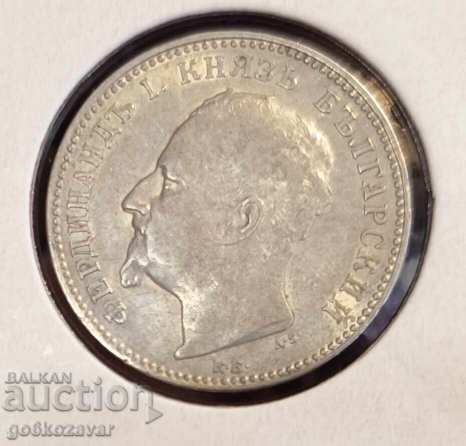 Παράδοση Βουλγαρία 1 λεβ 1891 Ασήμι! Συλλογή!