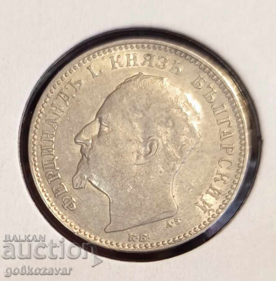 Βουλγαρία 1 λεβ 1891 Ασήμι! Συλλογή! - 6
