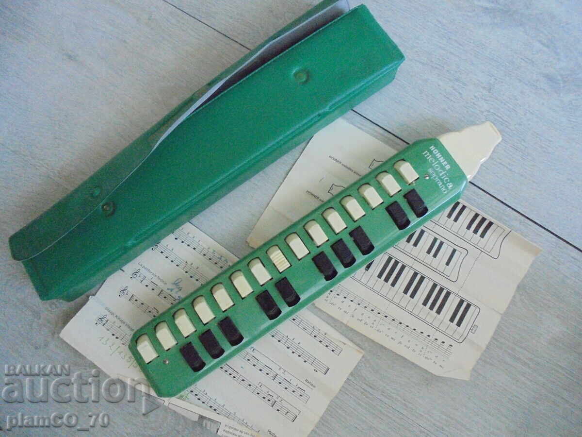 №*8198 Παλιό παιδικό ακορντεόν HOHNER – Τριόλα με θήκη - 5