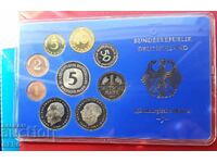 Germany - SET 1978 J-Hamburg of 9 coins - matte-proof