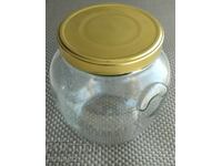 Glass jar for spices, pickles 1.5 l