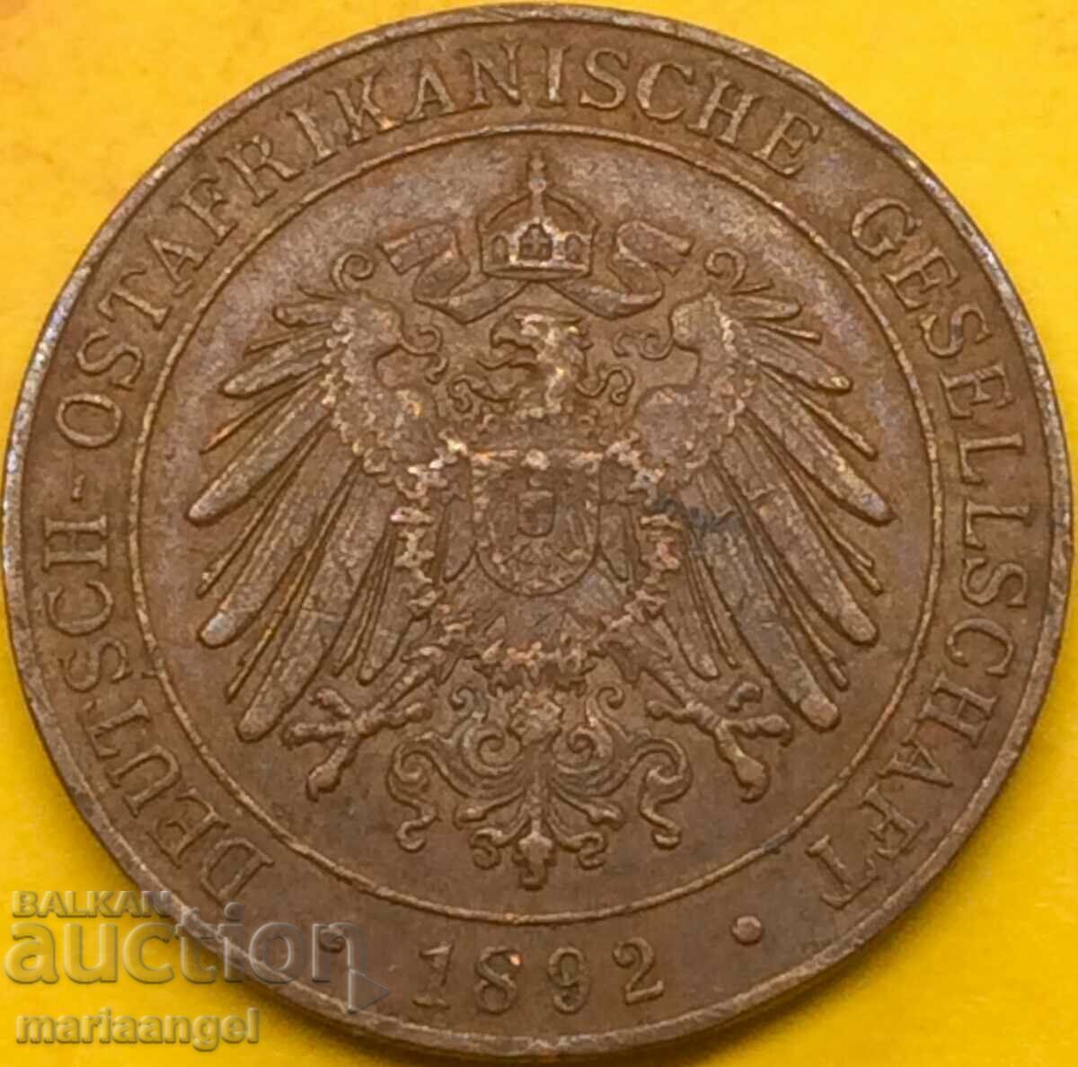 German East Africa 1892 1 Meringue (Pesa) 25mm UNC - 6 German East Africa 1892 1 Meringue (Pesa) 25mm UNC - 6