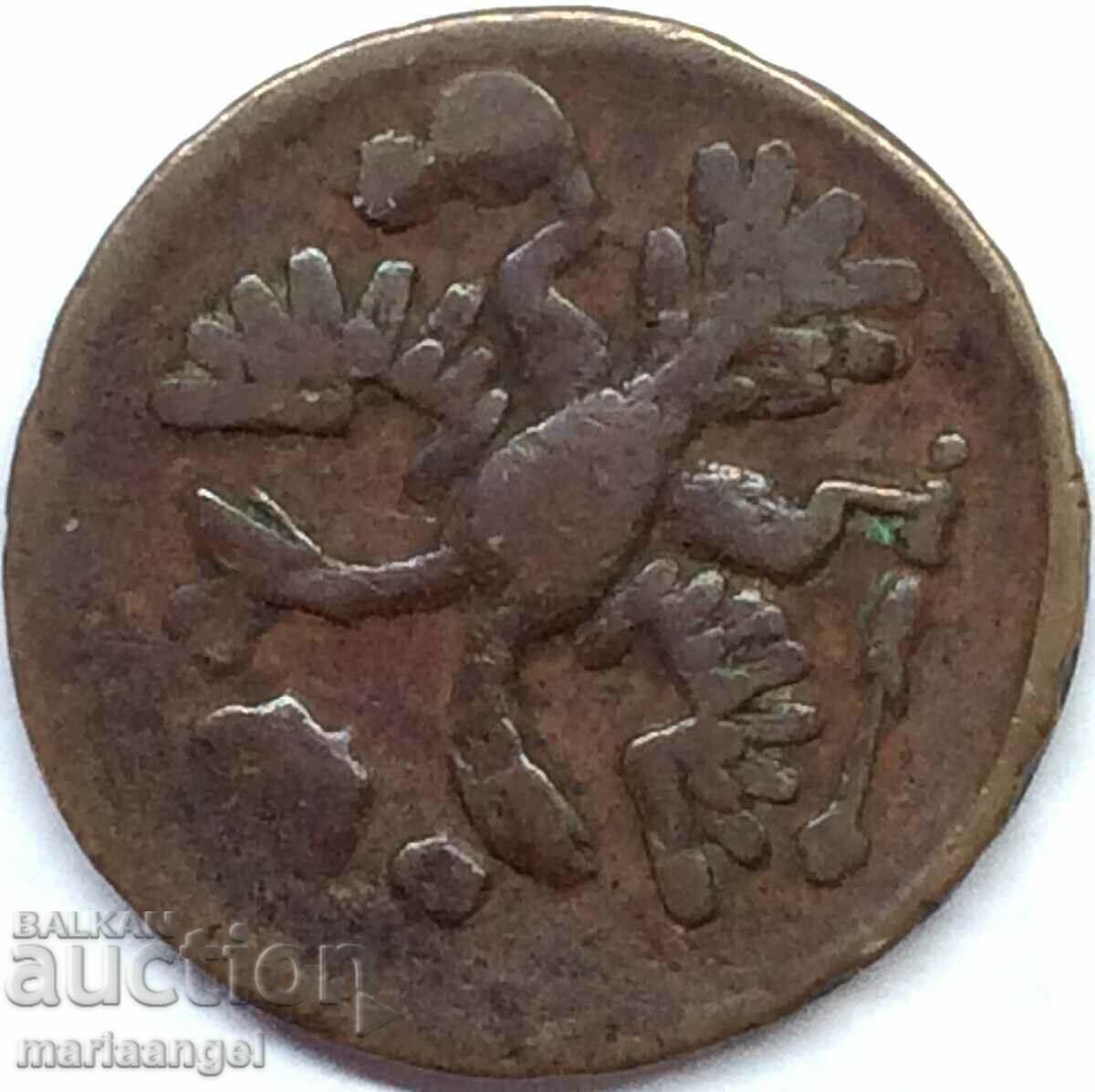 Παράδοση Δένγκα 1737 Ρωσία Άννα Ιωαννόβνα 7,11γρ χαλκός